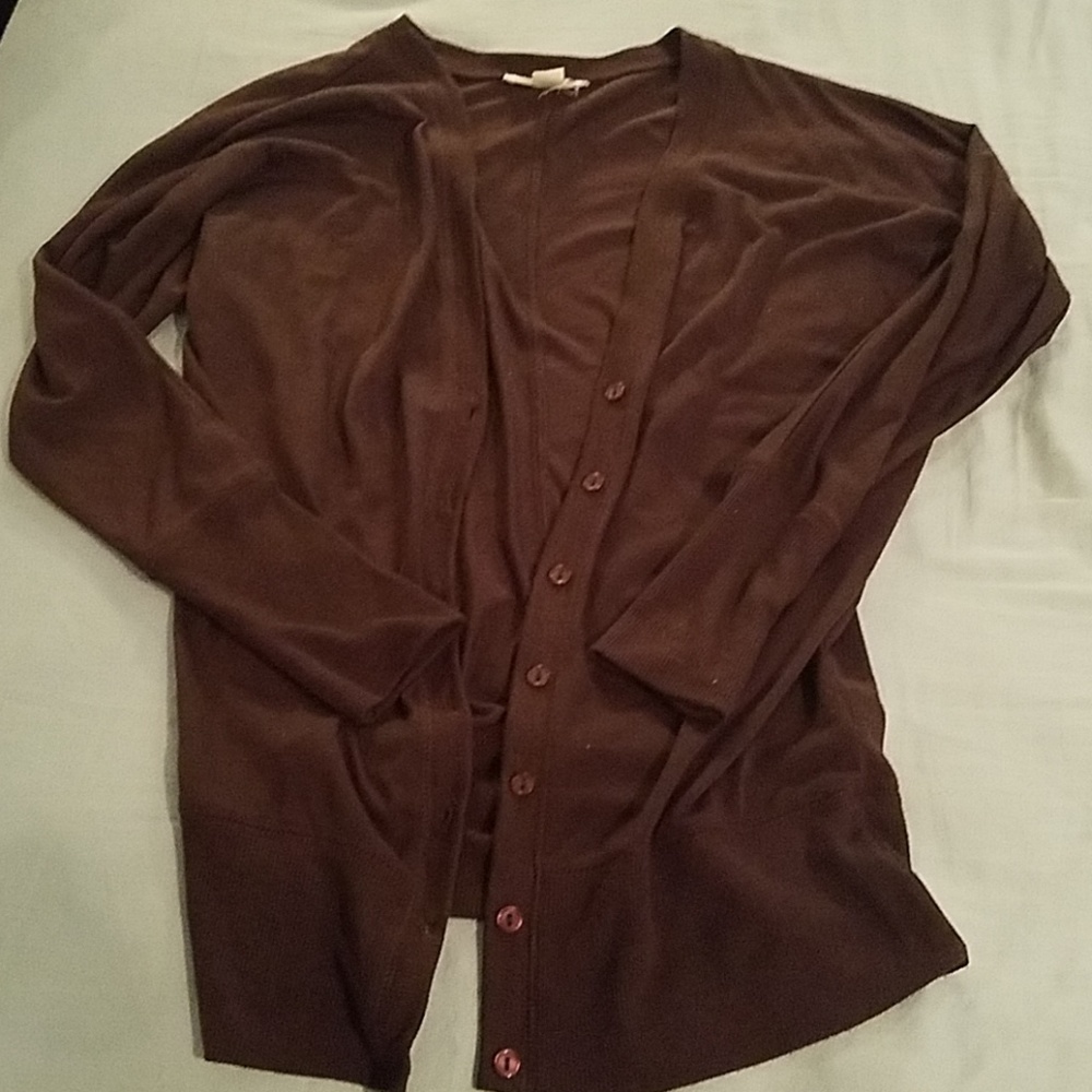 Brown cardigan